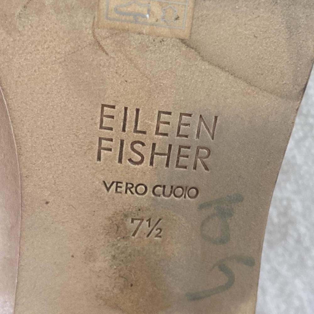 EILEEN FISHER | Leather Ankle Boots - Picture 3 of 6